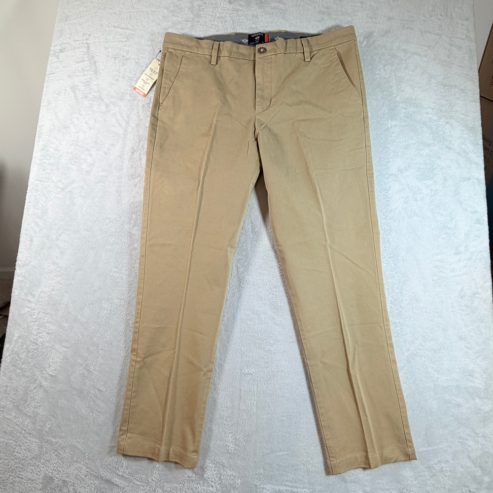 Dockers Mens Workday Khaki Smart 360 Flex Slim Fit Pants Stretch 38x30 New